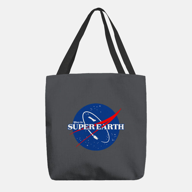 Glory For Super Earth-None-Basic Tote-Bag-rocketman_art