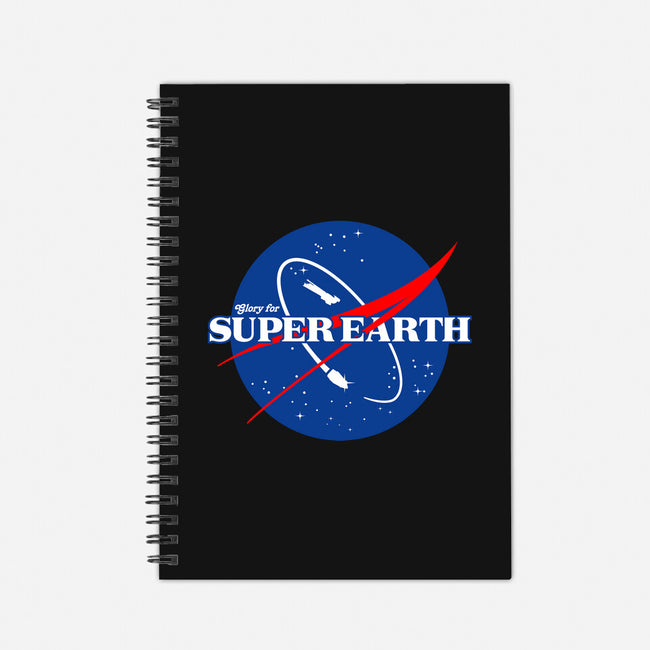 Glory For Super Earth-None-Dot Grid-Notebook-rocketman_art