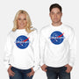 Glory For Super Earth-Unisex-Crew Neck-Sweatshirt-rocketman_art