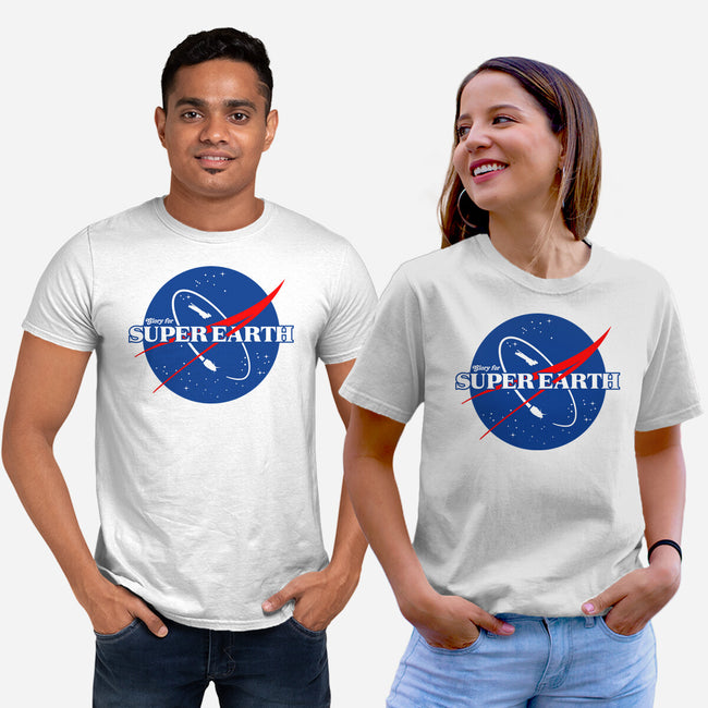 Glory For Super Earth-Unisex-Basic-Tee-rocketman_art