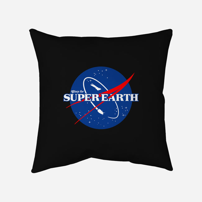 Glory For Super Earth-None-Non-Removable Cover w Insert-Throw Pillow-rocketman_art