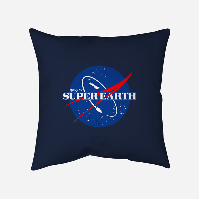 Glory For Super Earth-None-Non-Removable Cover w Insert-Throw Pillow-rocketman_art