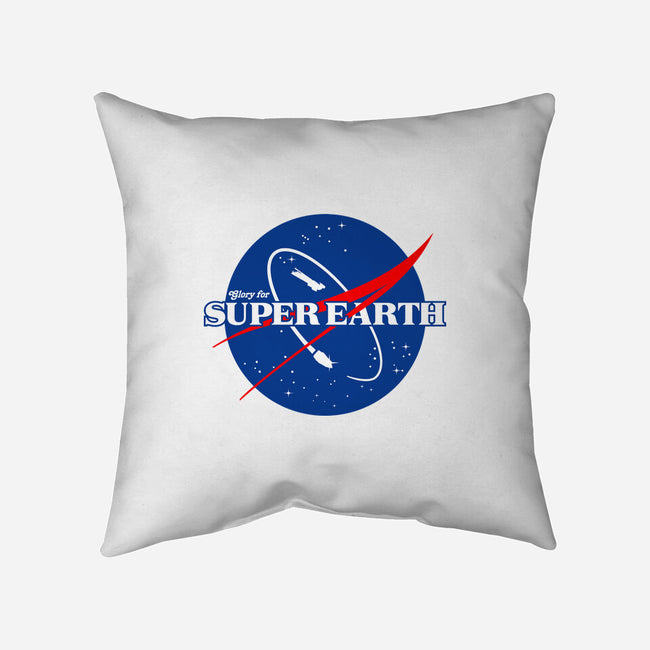 Glory For Super Earth-None-Non-Removable Cover w Insert-Throw Pillow-rocketman_art