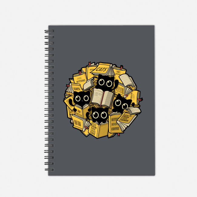 Books And Kittens-None-Dot Grid-Notebook-erion_designs