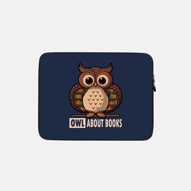 OWL About Books-None-Zippered-Laptop Sleeve-erion_designs