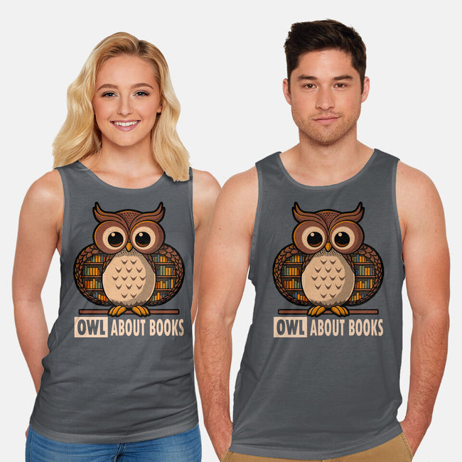 OWL About Books-Unisex-Basic-Tank-erion_designs