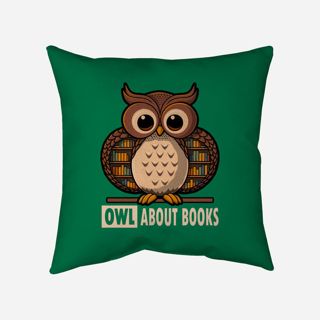 OWL About Books-None-Non-Removable Cover w Insert-Throw Pillow-erion_designs