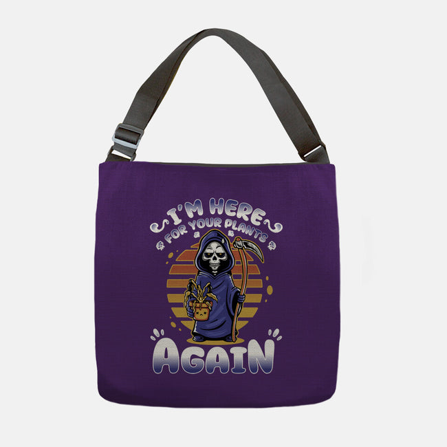 I'm Here Again For Your Plants-None-Adjustable Tote-Bag-demonigote