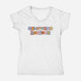 Constantly Anxious-Womens-V-Neck-Tee-eduely