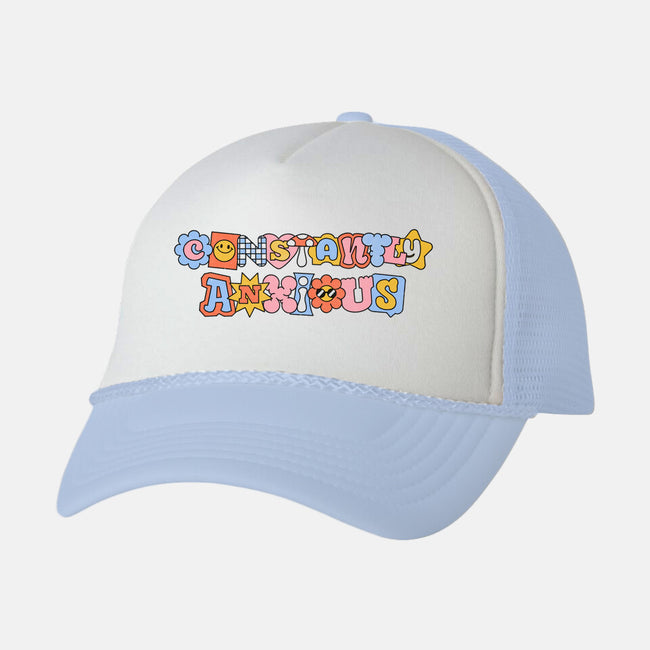 Constantly Anxious-Unisex-Trucker-Hat-eduely