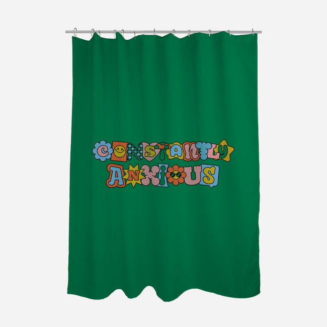 Constantly Anxious-None-Polyester-Shower Curtain-eduely