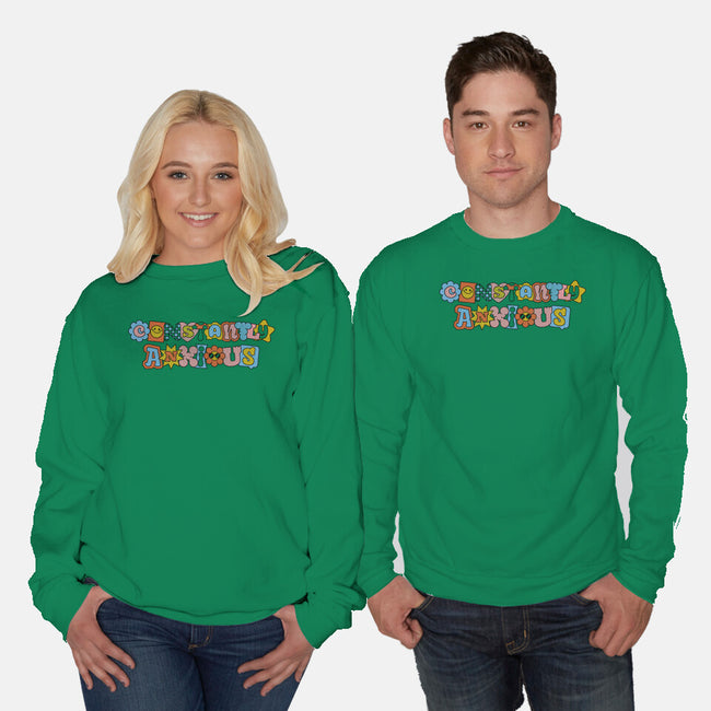 Constantly Anxious-Unisex-Crew Neck-Sweatshirt-eduely