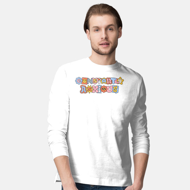 Constantly Anxious-Mens-Long Sleeved-Tee-eduely