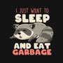 I Just Want To Sleep And Eat Garbage-None-Outdoor-Rug-koalastudio