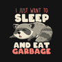 I Just Want To Sleep And Eat Garbage-None-Fleece-Blanket-koalastudio