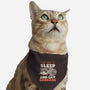 I Just Want To Sleep And Eat Garbage-Cat-Adjustable-Pet Collar-koalastudio