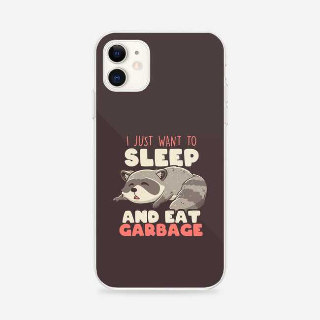 I Just Want To Sleep And Eat Garbage-iPhone-Snap-Phone Case-koalastudio