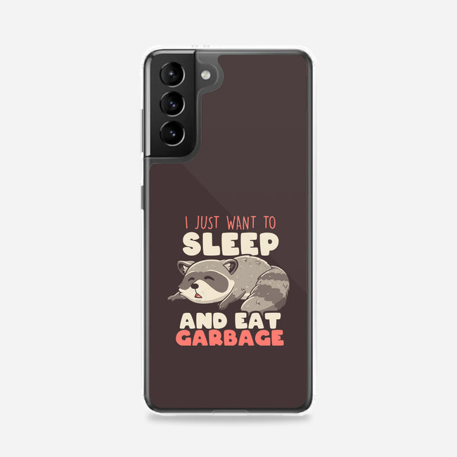 I Just Want To Sleep And Eat Garbage-Samsung-Snap-Phone Case-koalastudio