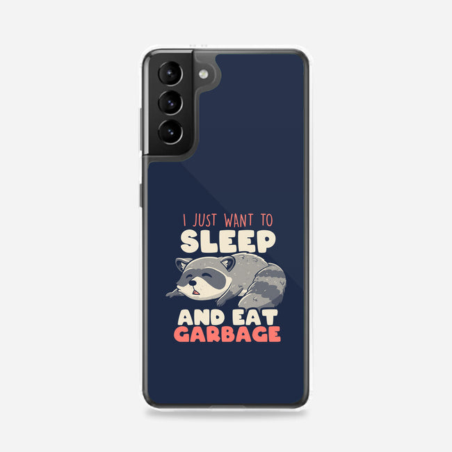 I Just Want To Sleep And Eat Garbage-Samsung-Snap-Phone Case-koalastudio