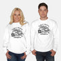 Fauxcaster-Unisex-Crew Neck-Sweatshirt-Wheels