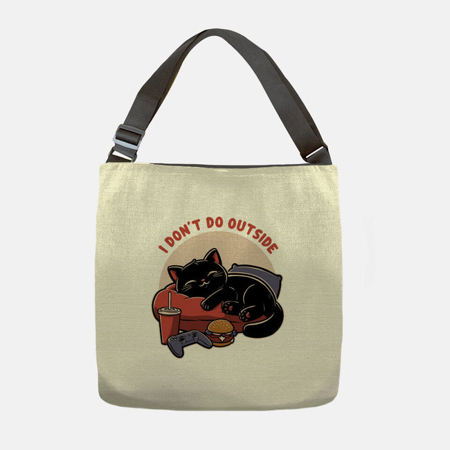 Lazy Gamer Cat-None-Adjustable Tote-Bag-Studio Mootant