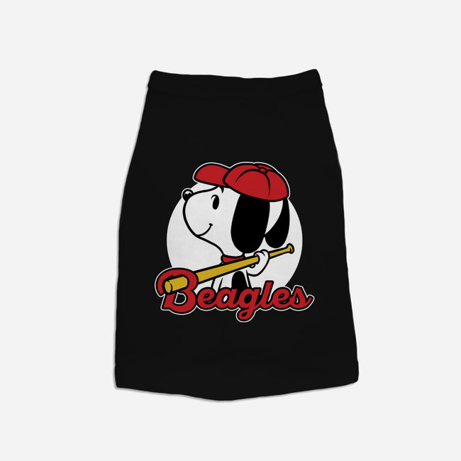 Comic Beagle Baseball-Dog-Basic-Pet Tank-Studio Mootant