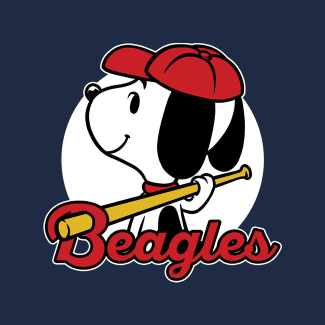 Comic Beagle Baseball-None-Fleece-Blanket-Studio Mootant