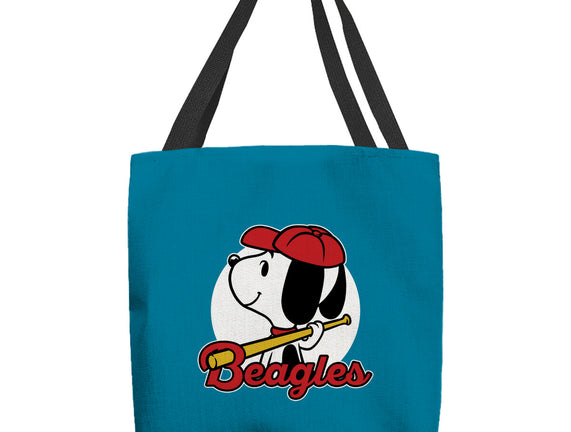 Comic Beagle Baseball