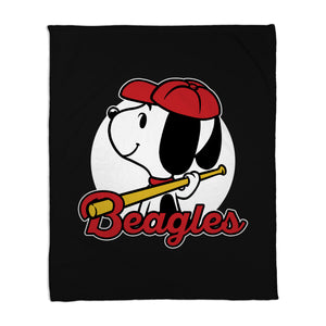 Comic Beagle Baseball