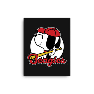 Comic Beagle Baseball