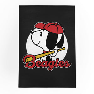 Comic Beagle Baseball