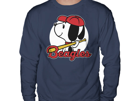 Comic Beagle Baseball