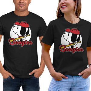 Comic Beagle Baseball