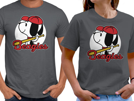 Comic Beagle Baseball