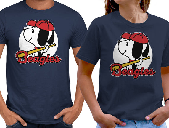 Comic Beagle Baseball