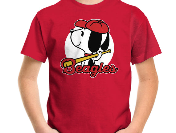 Comic Beagle Baseball
