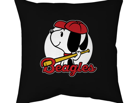 Comic Beagle Baseball