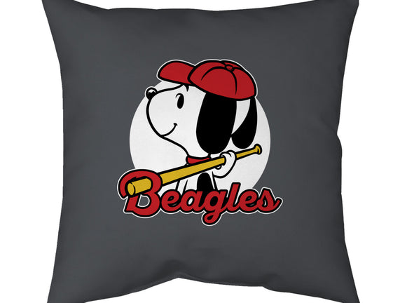 Comic Beagle Baseball