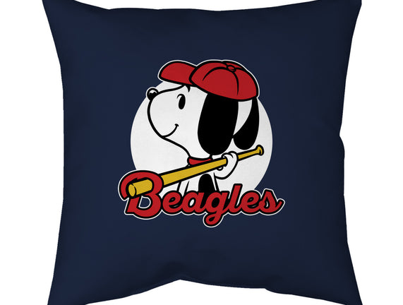 Comic Beagle Baseball