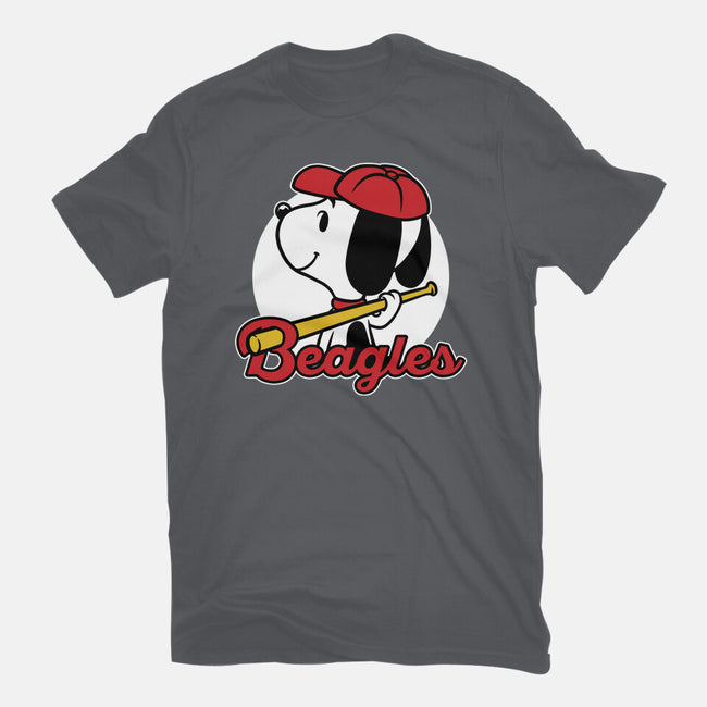 Comic Beagle Baseball-Unisex-Basic-Tee-Studio Mootant