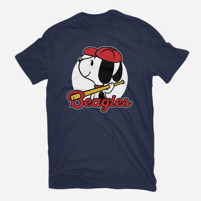 Comic Beagle Baseball-Unisex-Basic-Tee-Studio Mootant