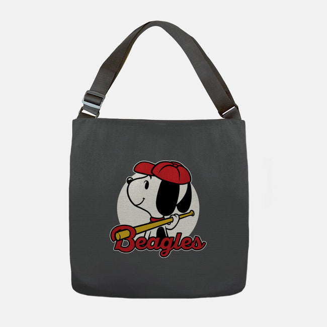 Comic Beagle Baseball-None-Adjustable Tote-Bag-Studio Mootant