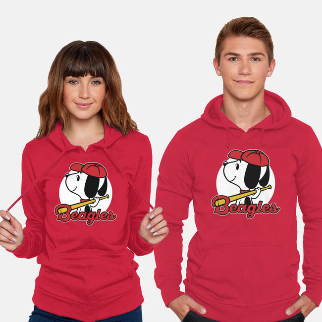 Comic Beagle Baseball-Unisex-Pullover-Sweatshirt-Studio Mootant