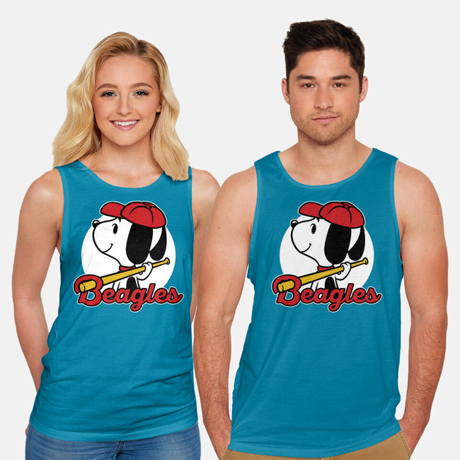 Comic Beagle Baseball-Unisex-Basic-Tank-Studio Mootant