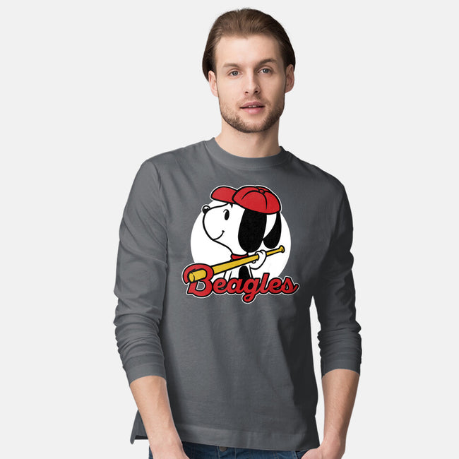 Comic Beagle Baseball-Mens-Long Sleeved-Tee-Studio Mootant