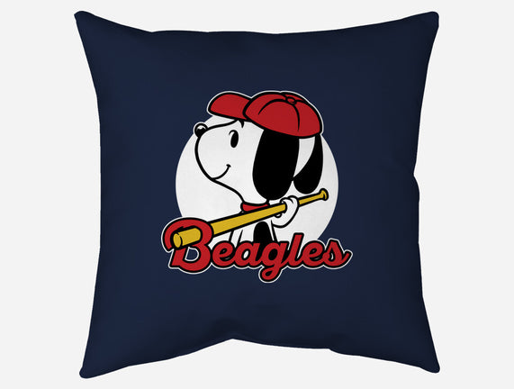 Comic Beagle Baseball