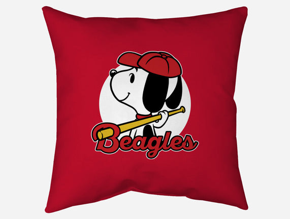 Comic Beagle Baseball