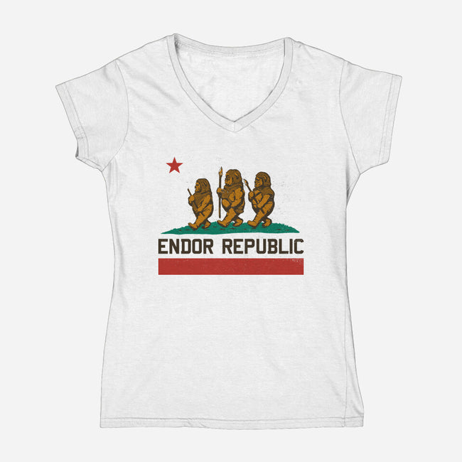 Endor Republic-Womens-V-Neck-Tee-Hafaell