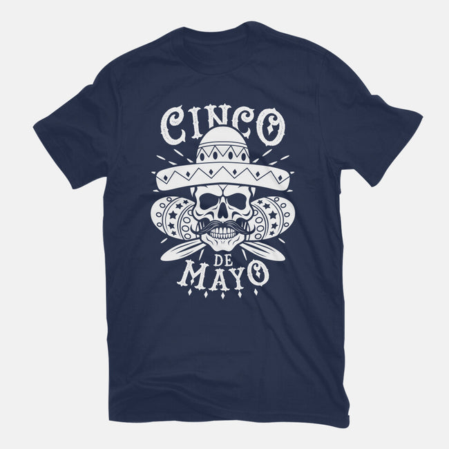 Cinco De Mayo Skull-Mens-Basic-Tee-Boggs Nicolas