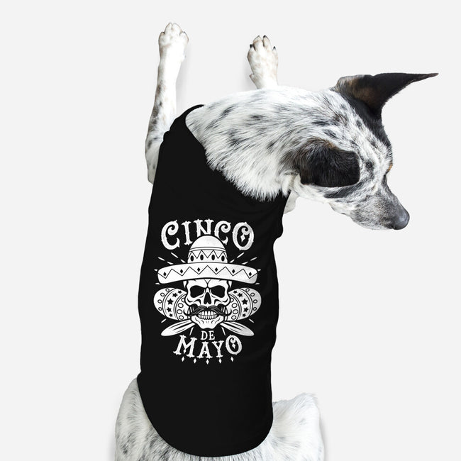 Cinco De Mayo Skull-Dog-Basic-Pet Tank-Boggs Nicolas